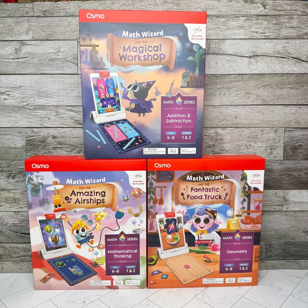 Osmo Math Wizard - Amazing Airships, Fantastic Food Truck & Magical Workshop Lot